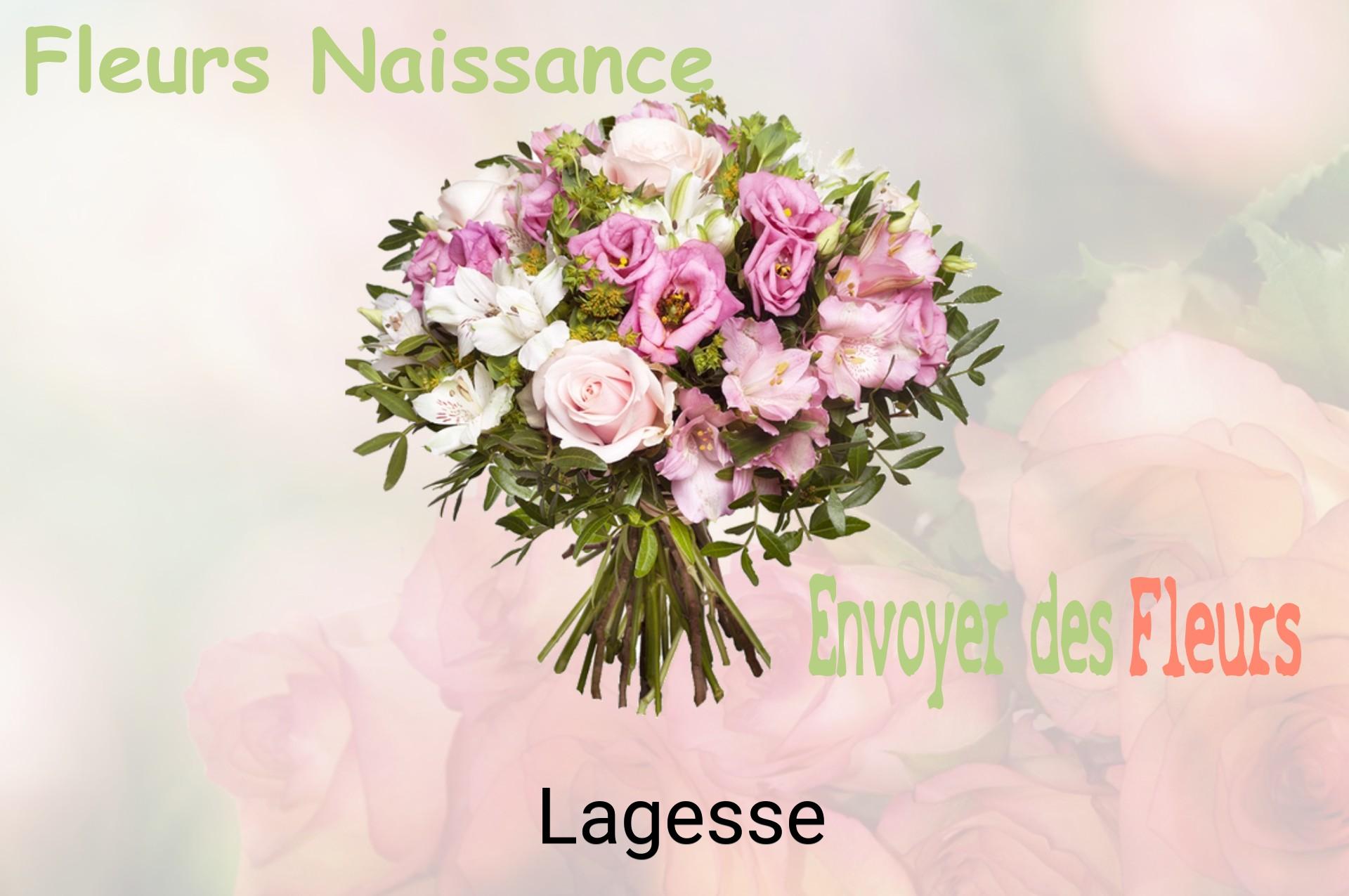 Bouquet de fleurs de naissance livré à Lagesse